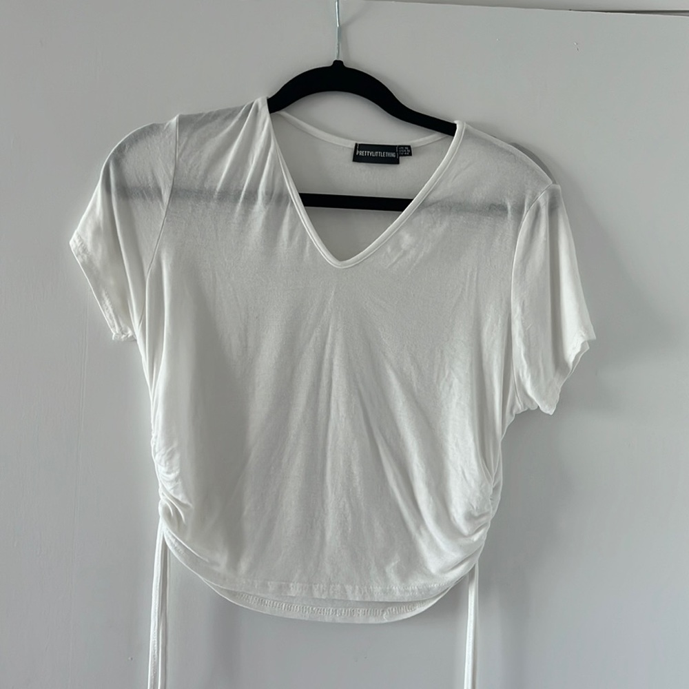 White crop top